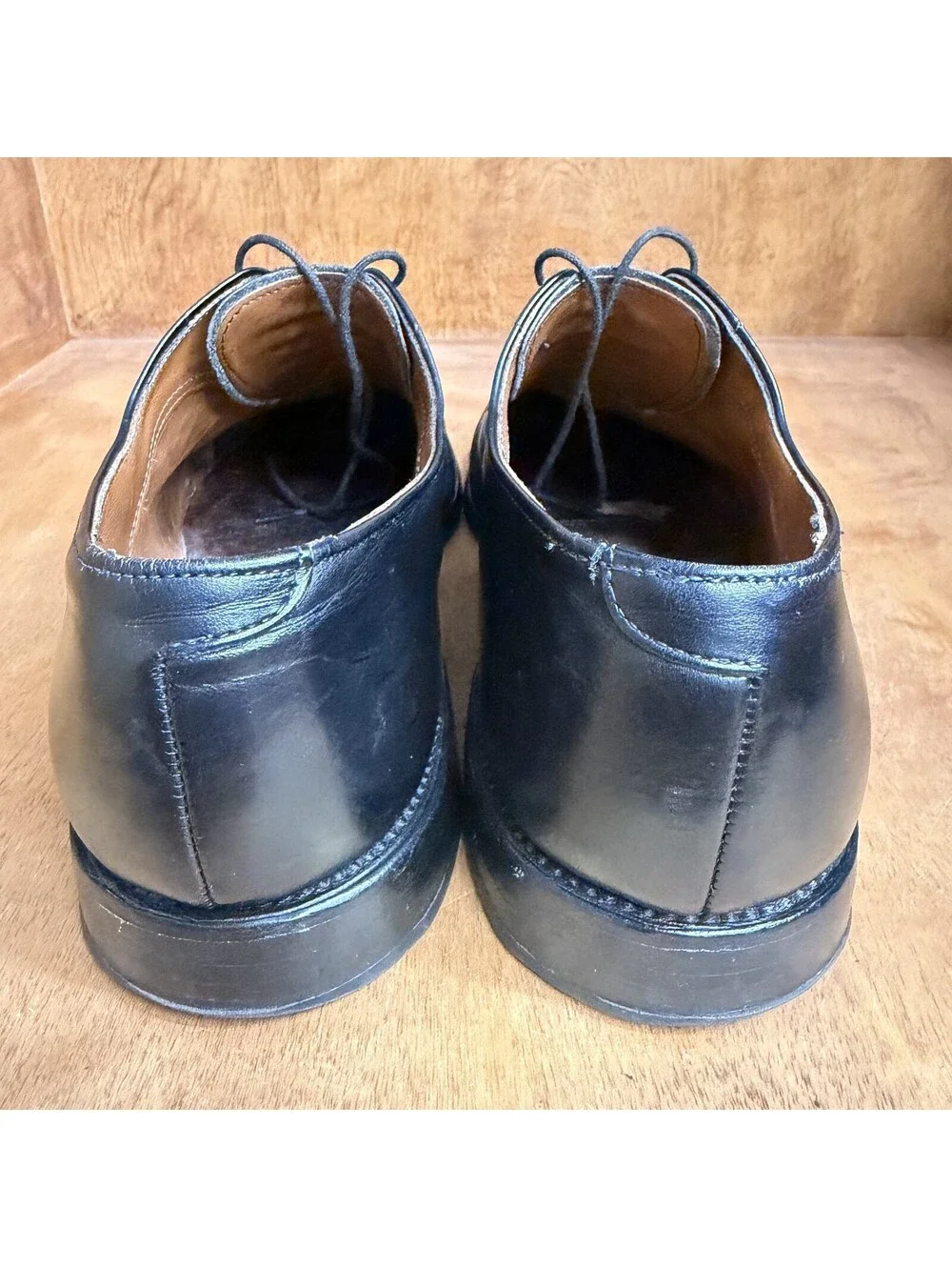 Allen Edmonds Fifth Avenue Cap Toe Oxford Dress Shoes Mens 11.5 B Black Leather